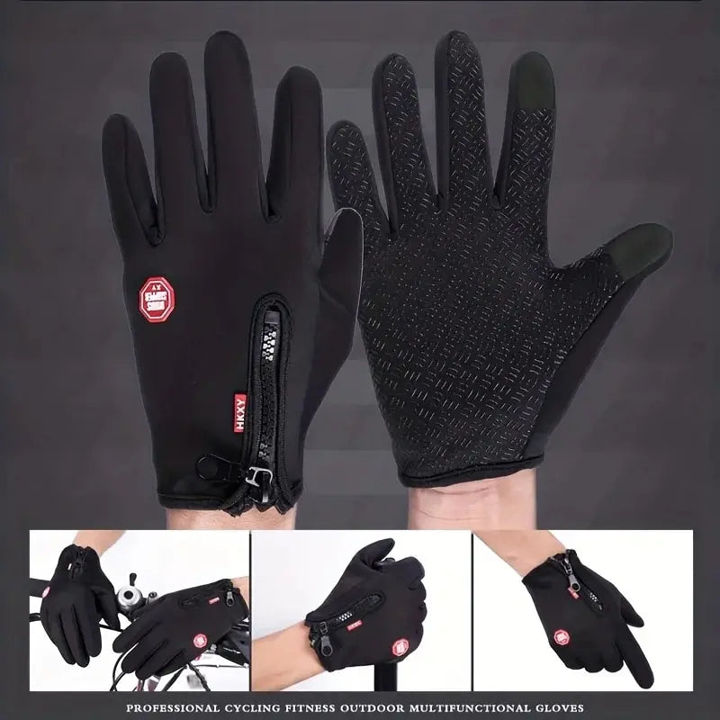 Guantes de ciclismo con pantalla táctil: calidez y agarre 