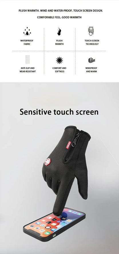 Guantes de ciclismo con pantalla táctil: calidez y agarre 