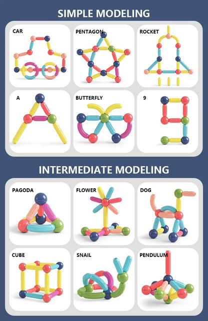 Construcciones magnéticas educativas