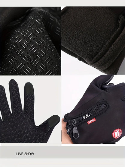 Guantes de ciclismo con pantalla táctil: calidez y agarre 